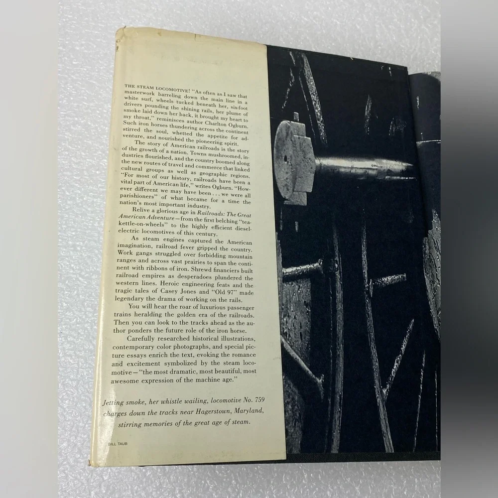 Vintage RAILROADS The Great American Adventure By Charlton Ogburn Hardcover 1977